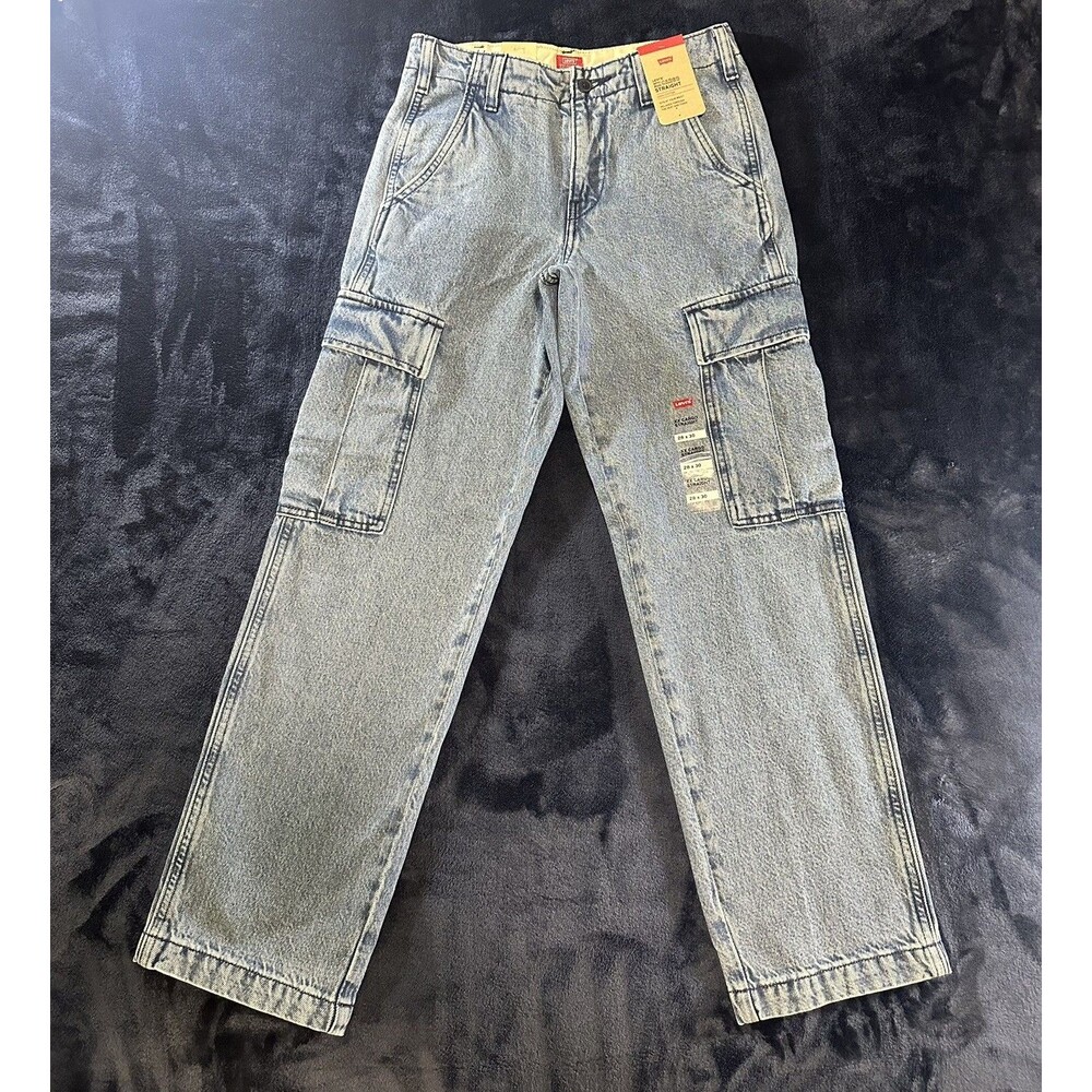 LEVI’S XX CARGO STRAIGHT Denim Jeans Blue 28x30